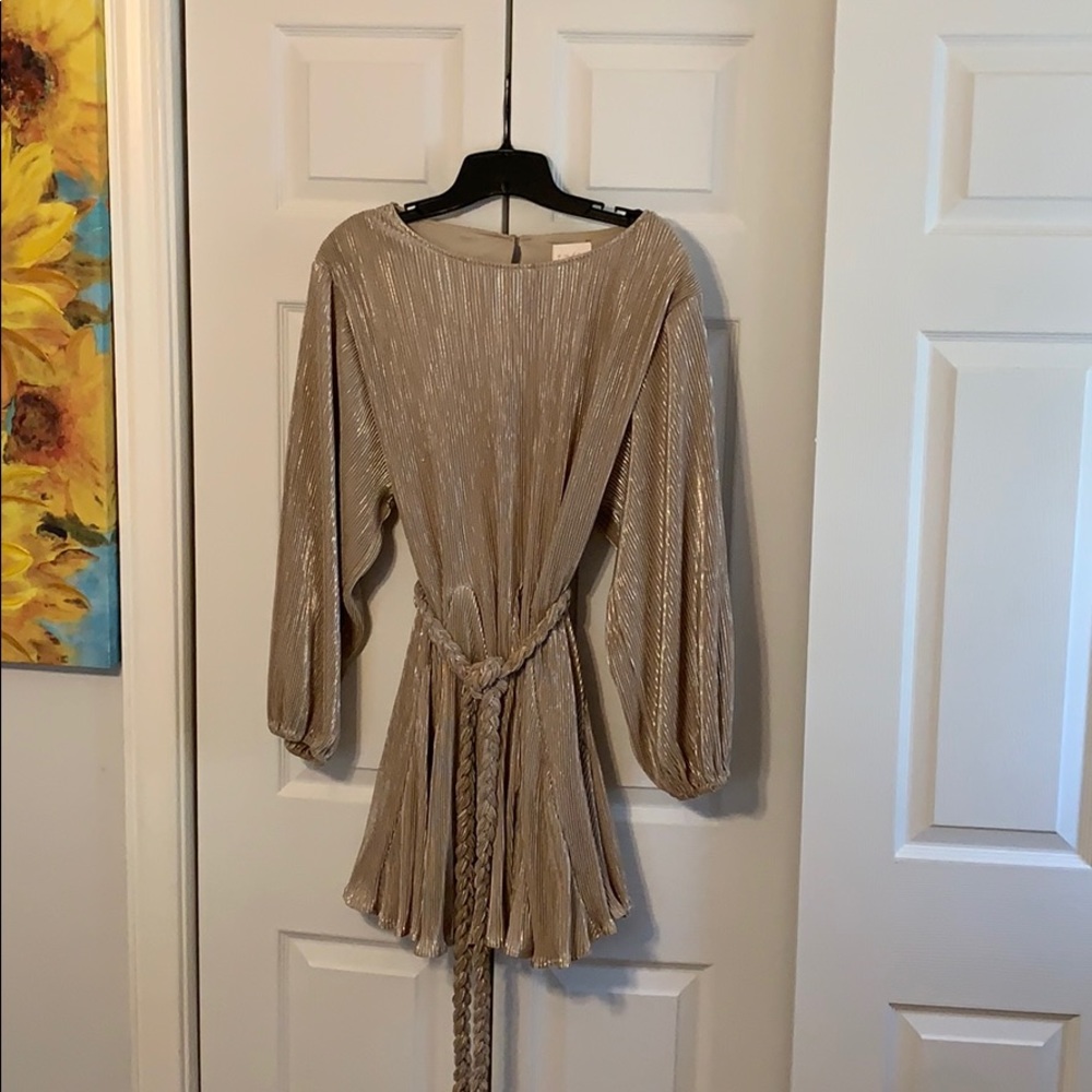 golden dress